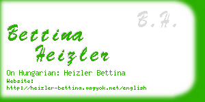 bettina heizler business card